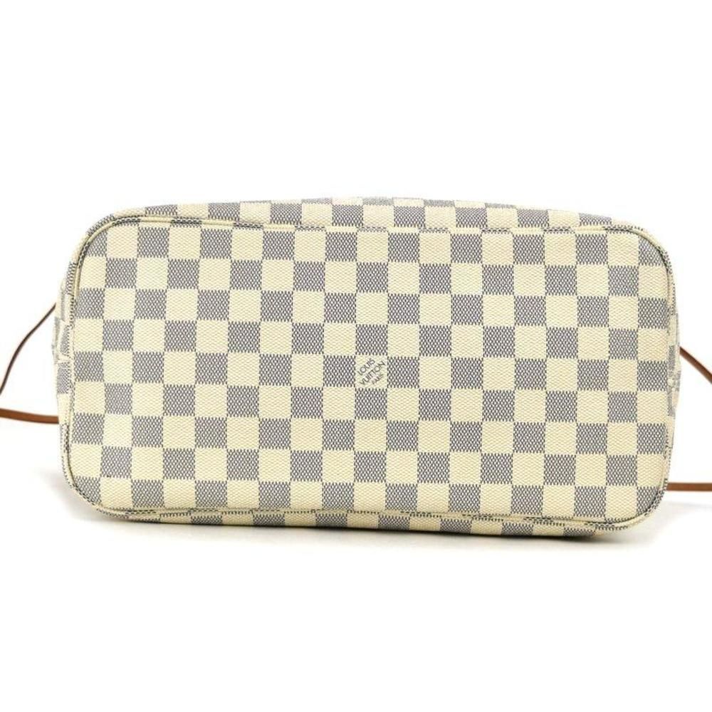 Tote Bag Damier Azur Neverfull MM Large Capacity Beige Ivory - Picture 4 of 14